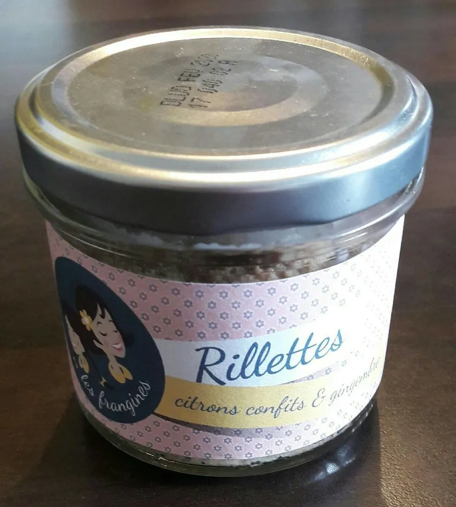 Rillettes citrons confits et gingembre
