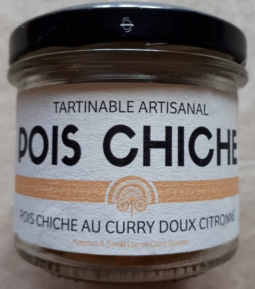Tartinable artisanale Pois chiche au curry doux citronné