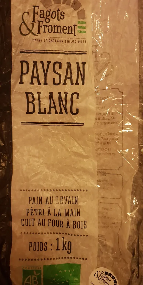 Pain bio FAGOTS & FROMENT