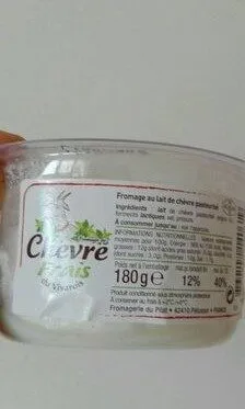 Fromage au lait de chèvre pasteurisé