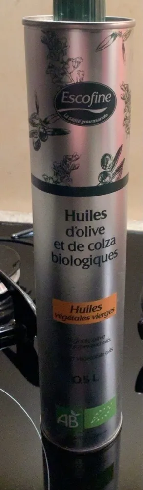 Huile d’olive et de colza biologiques