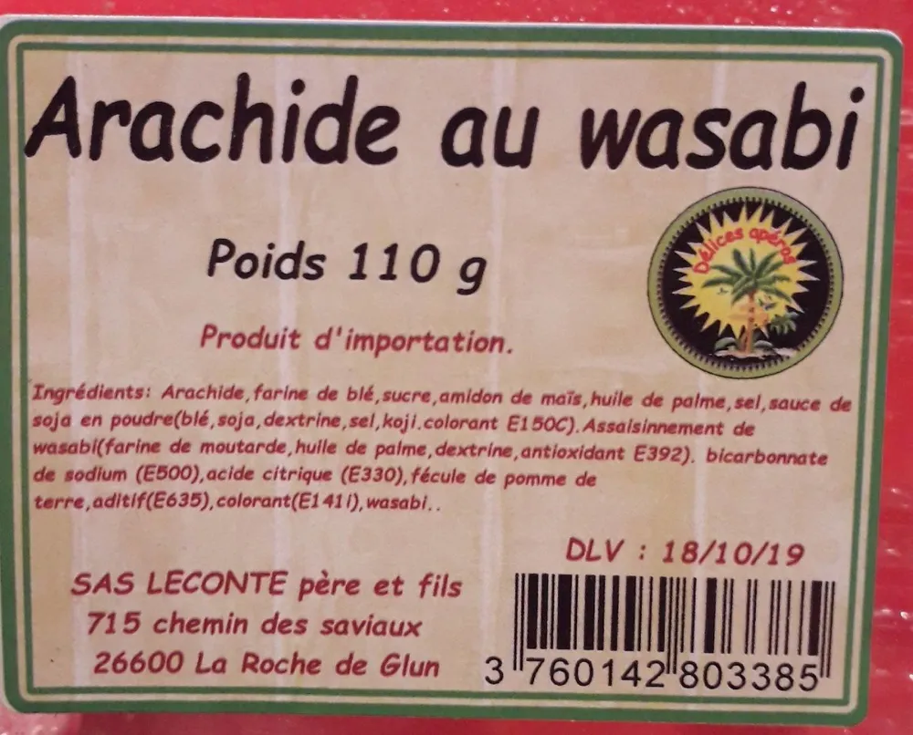 Arachide au wasabi