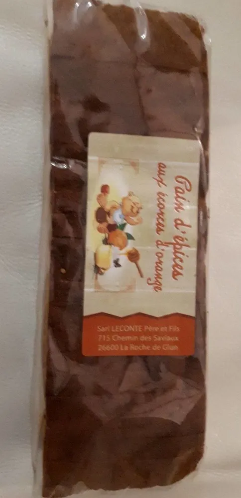 pain d'épices aux écorces d'oranges