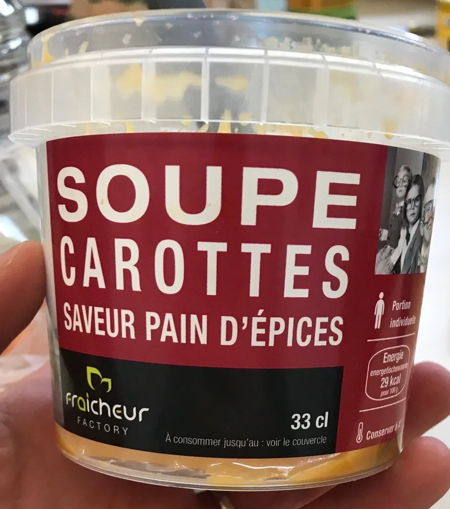 Soupe carottes saveur pain d'épices