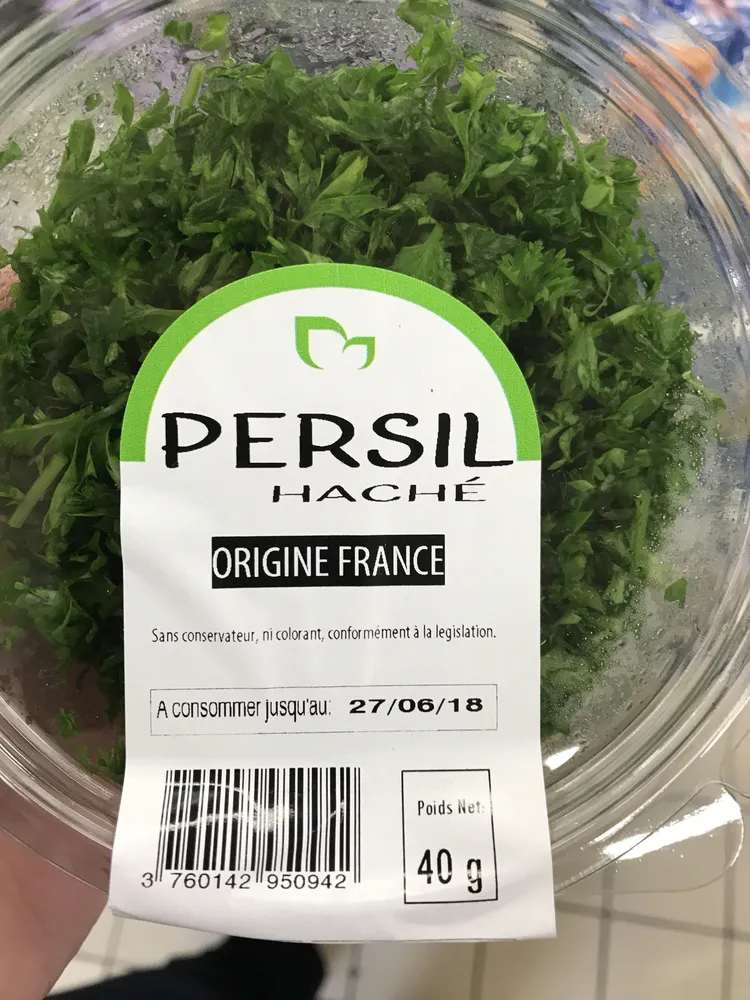 Persil haché