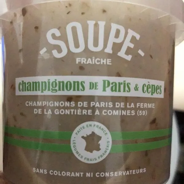 Soupe champignons