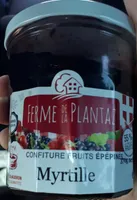 Confiture fruit épépinés Myrtille