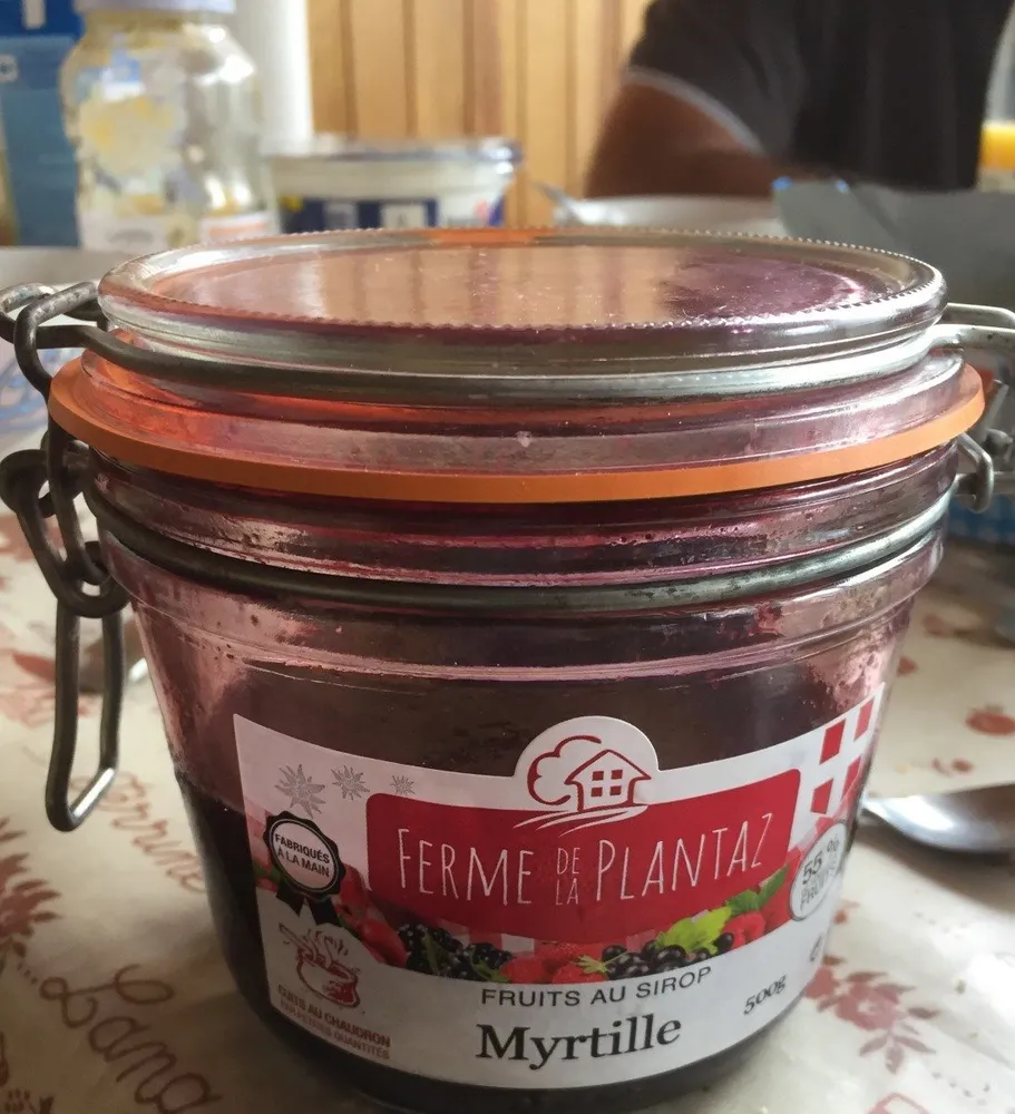 Fruits au sirop myrtille