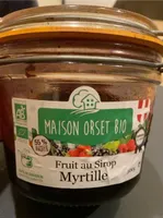 Fruit au sirop myrtille