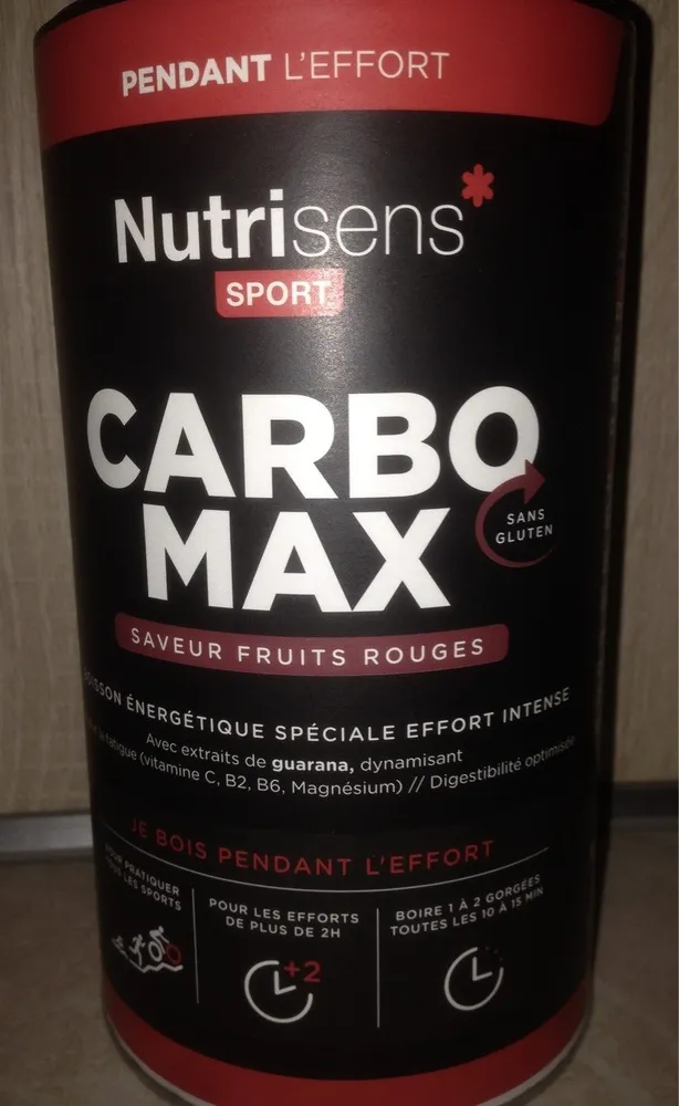 Carbomax saveur fruits rouges