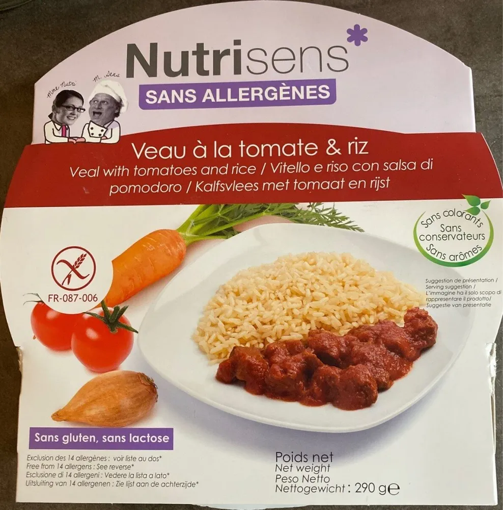 Veau a la tomate & riz