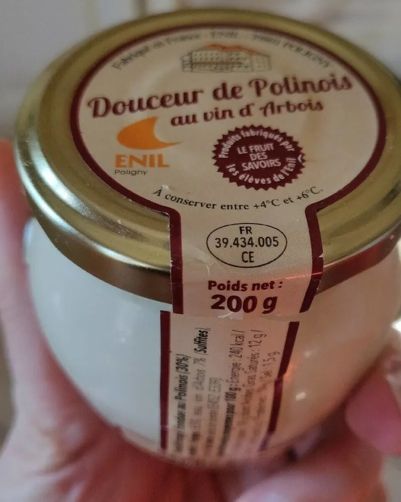 Douceur de Polinois au vin d'Arbois