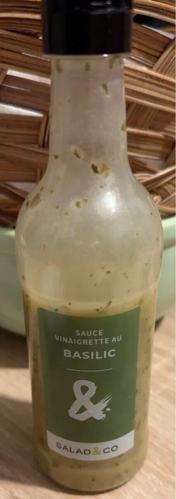 Sauce vinaigrette au Basilic