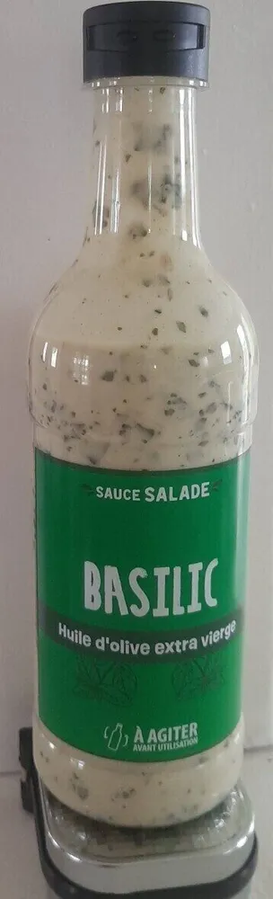 SAUCE SALADE BASILIC Huile d'olive extra vierge