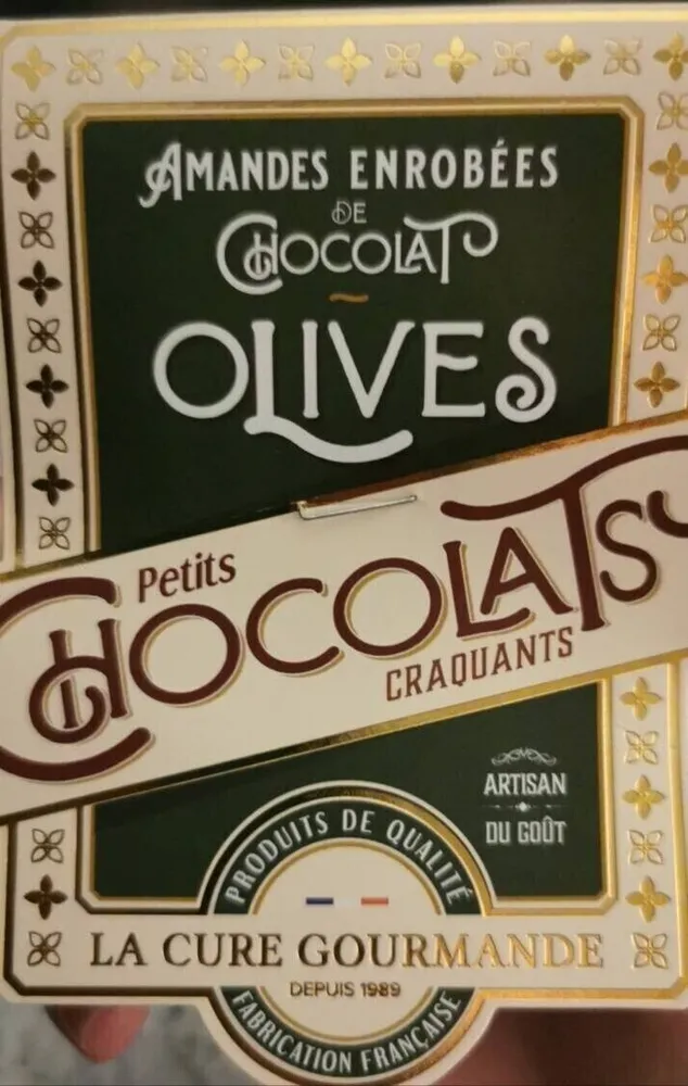 Amande enrobées de chocolat olives