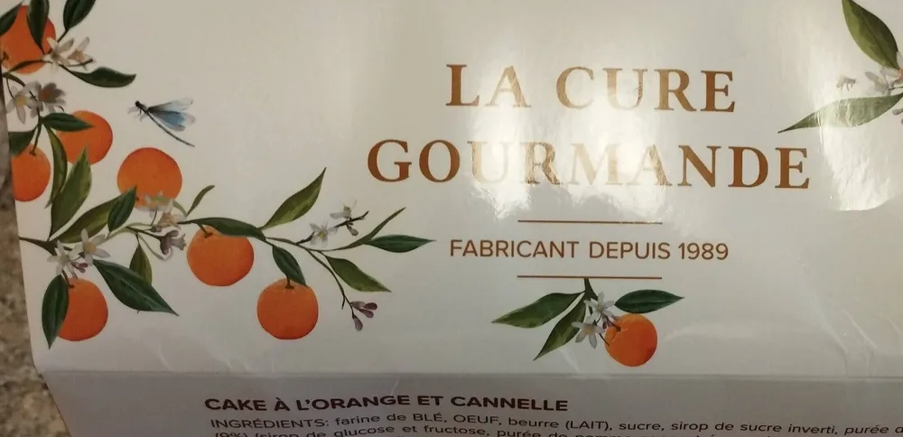 Cake a l' orange et cannelle