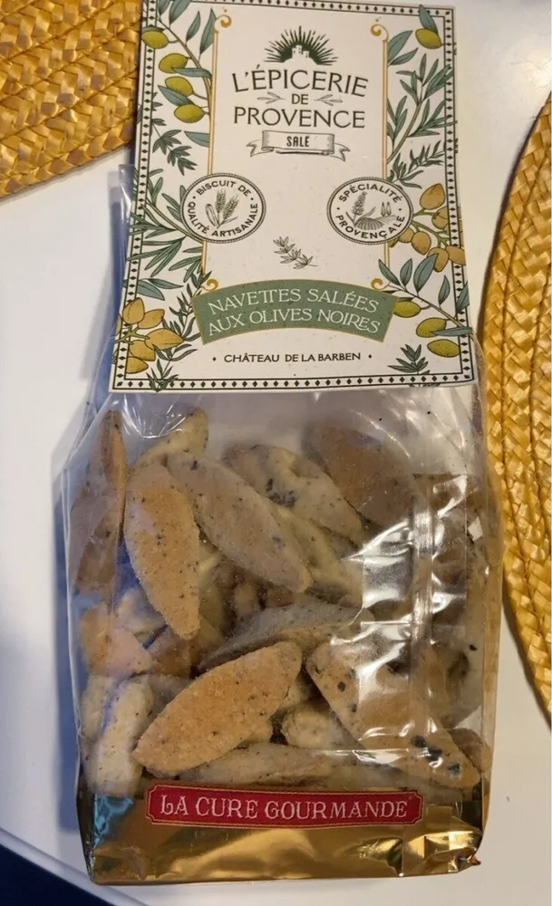 Navettes salées aux olives noires