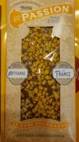 Chocolat au lait pépites passion