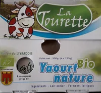 Yaourt nature bio au lait entier