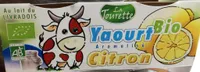 Yaourt bio arome citron au lait entier LA TOURETTE
