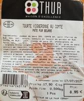 Tourte vigneronne au Comté