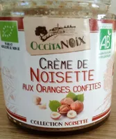 Crème de noisette aux oranges confites