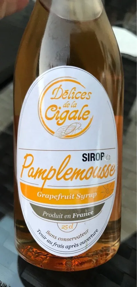 Sirop de pamplemousse