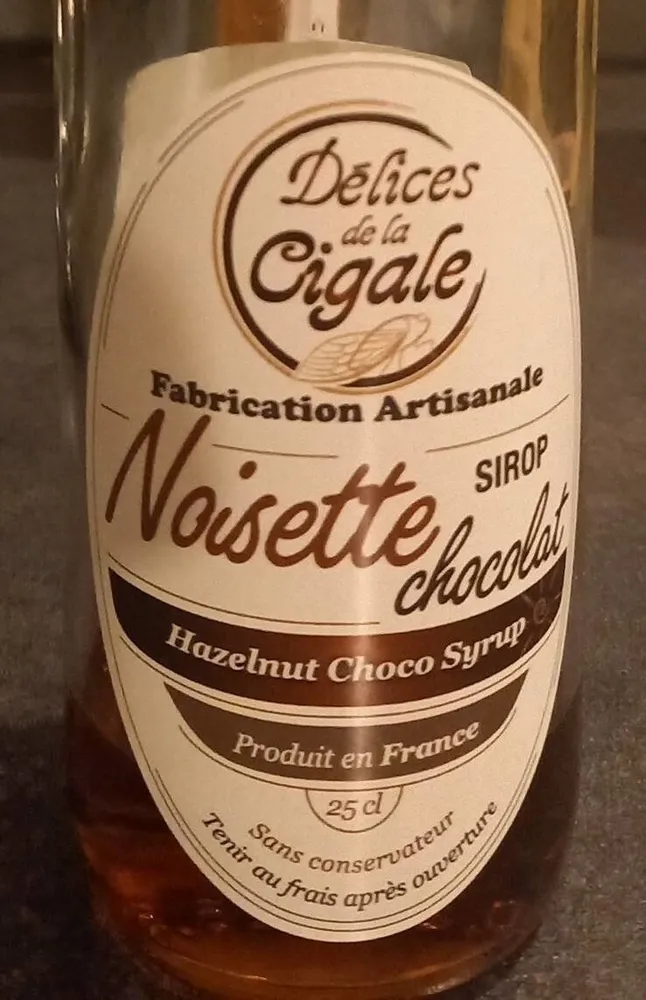 Sirop Noisette chocolat
