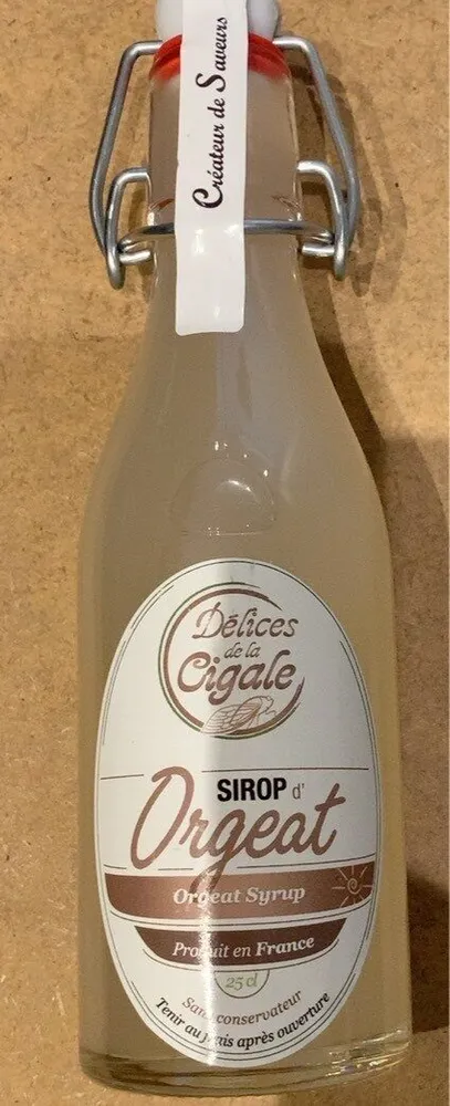 Le Sirop d’ORGEAT