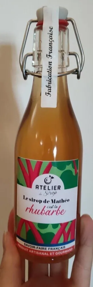 Le sirop de Noa c'est la rhubarbe