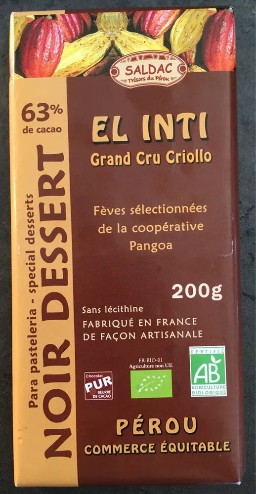 El inti Noir dessert