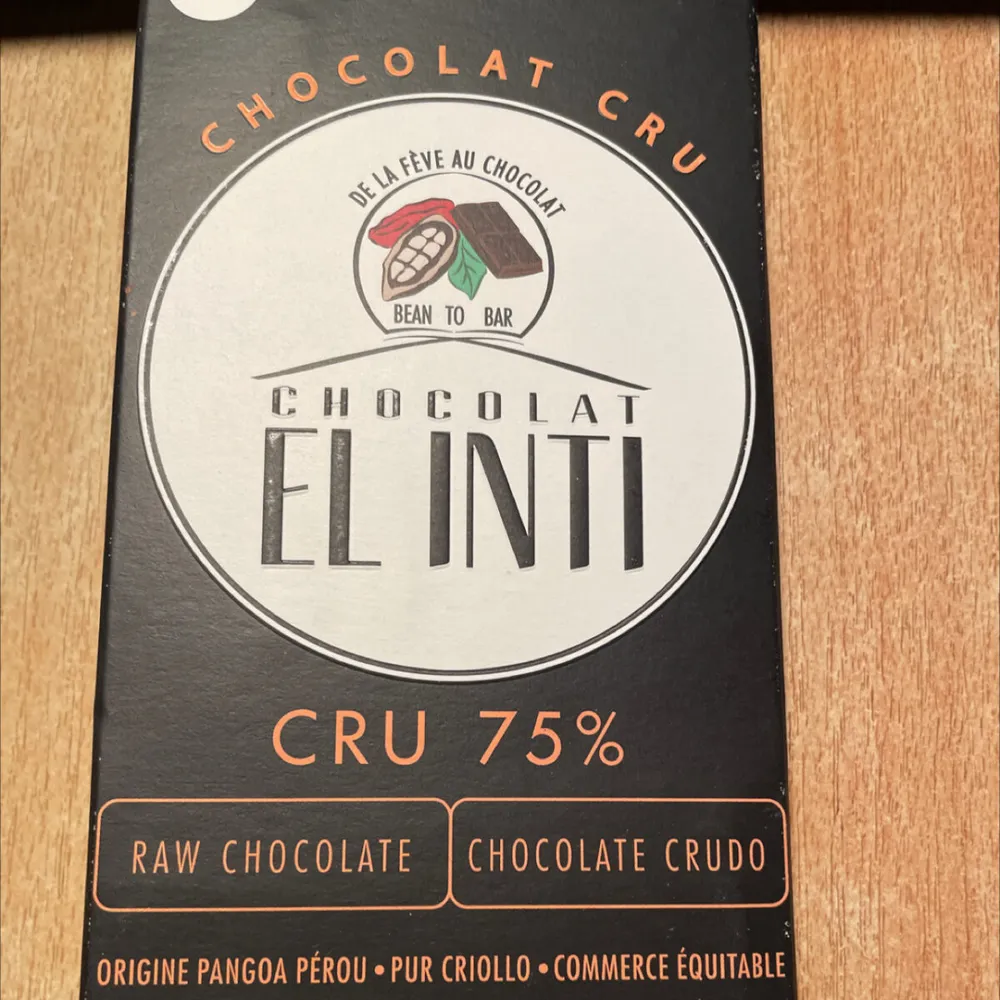 Chocolat cru 75% EL inti