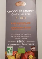 Chocolat cru 75% Graine de Chia