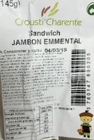 Sandwich jambon emmental