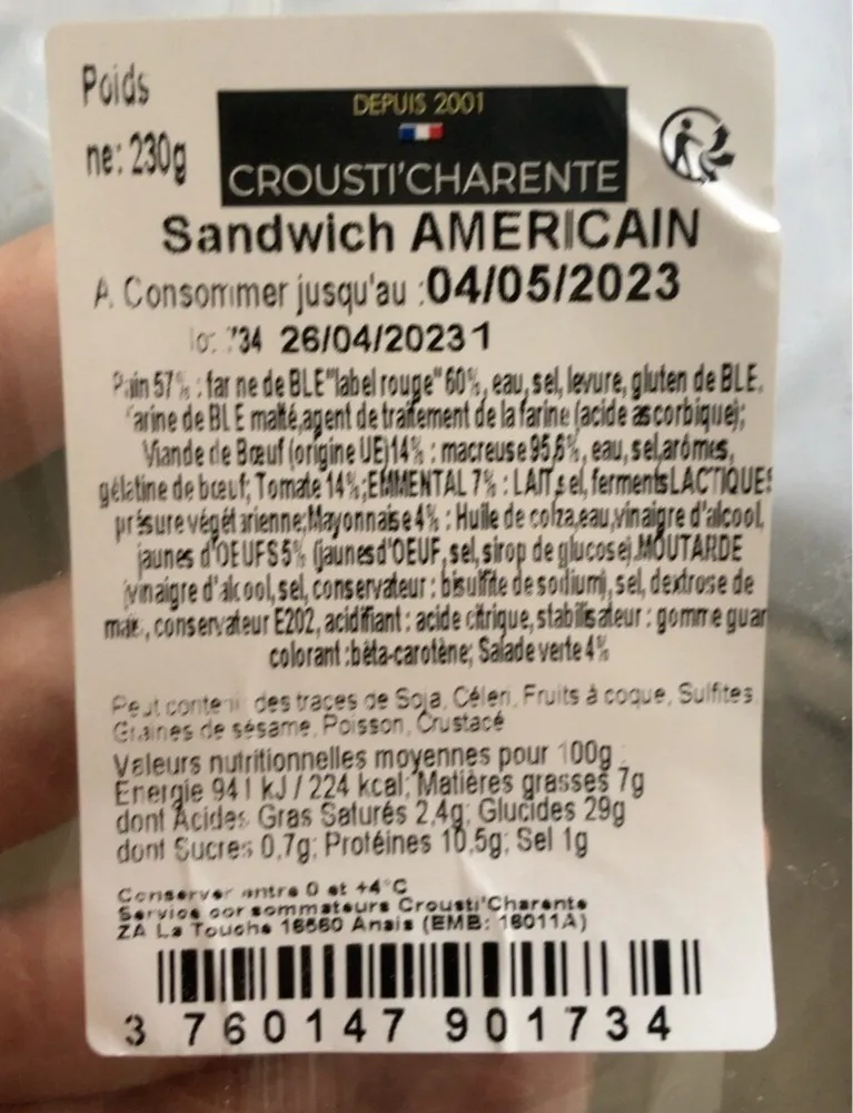 Sandwich américain