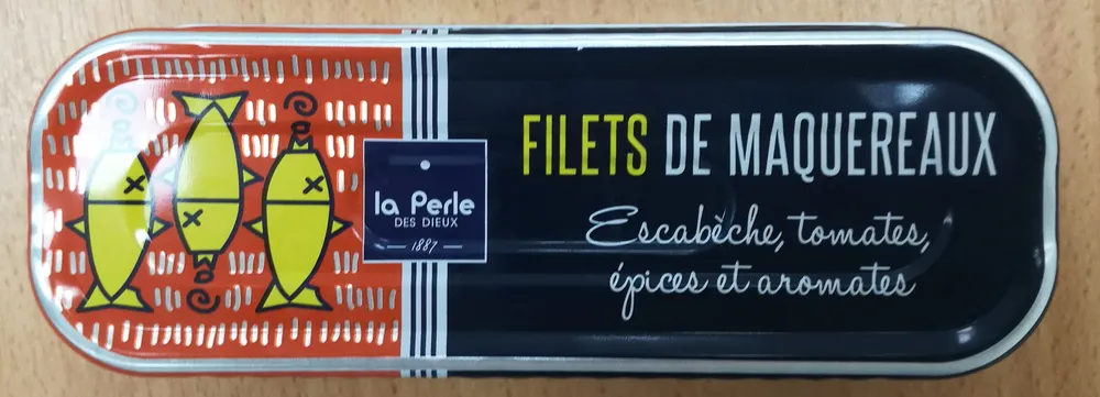 Filets de maquereaux à l'escabèche, aux tomate, épices et aromates