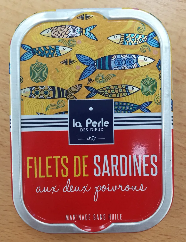 Filets de sardines sans huile aux 2 poivrons