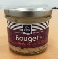 Verrine de rouget à la pulpe de tomates et condiments