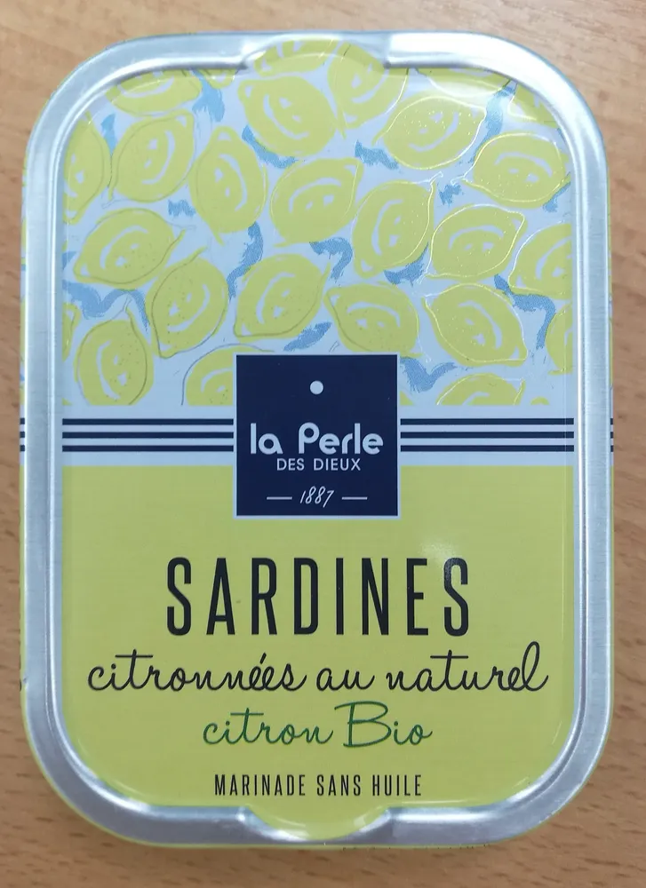 Sardines citronnees au naturel Bio