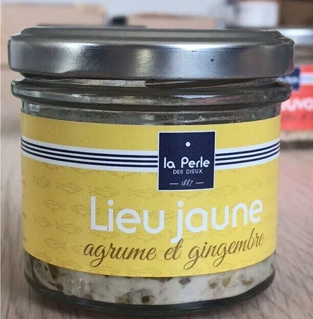 Verrine de lieu jaune