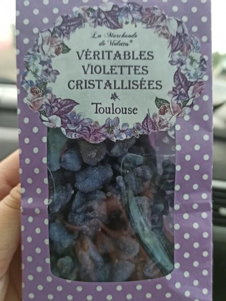 Véritables violettes cristallisée