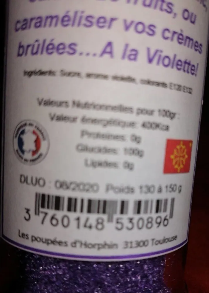 Mon sucre violette