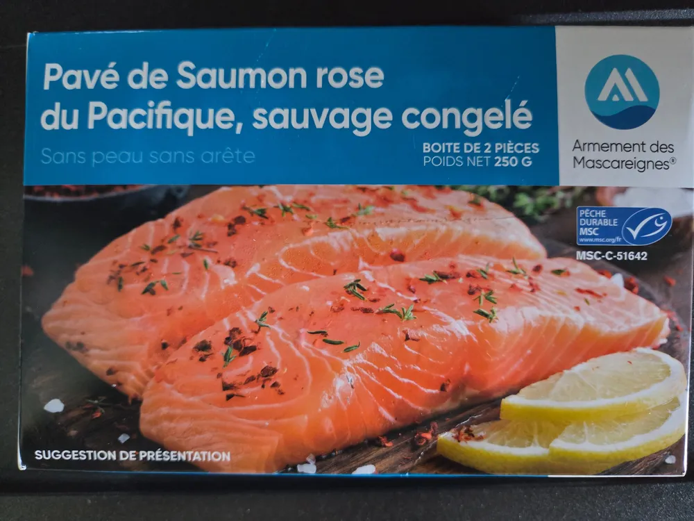 Pavé de saumon rose du Pacifique