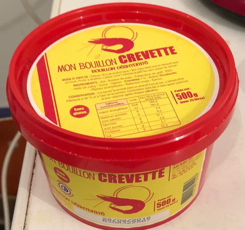 Mon bouillon crevette
