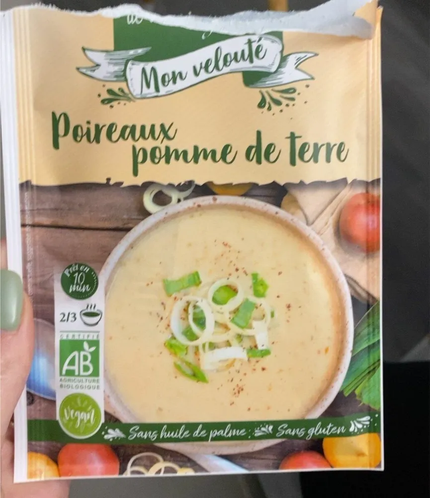 Mon veloute poireaux polme de terre