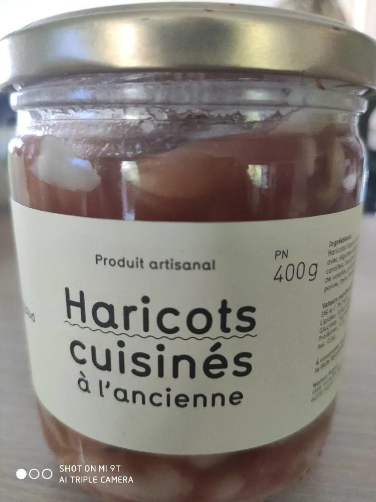 Haricots cuisinés à l'ancienne