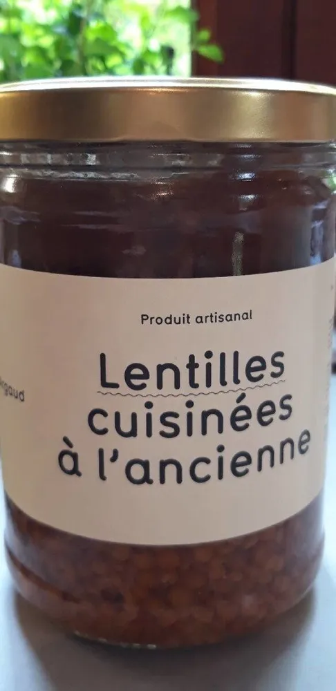 Lentilles cuisinées à l'ancienne