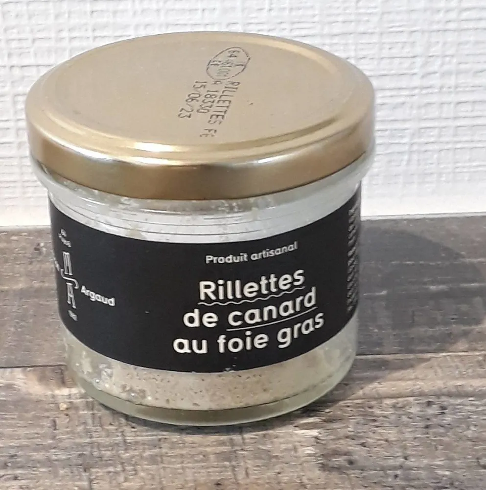 Rillettes de canard au foie gras