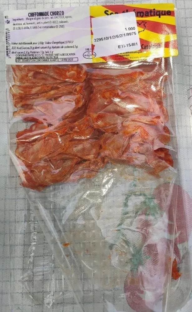 Chiffonade Chorizo