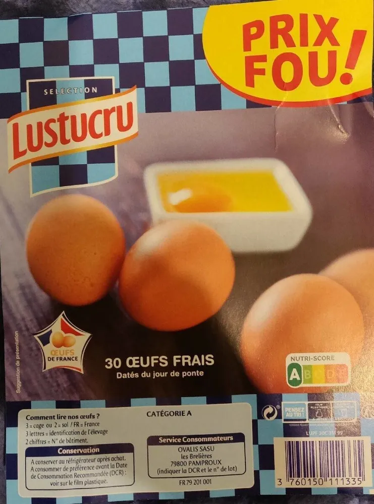 Œufs frais